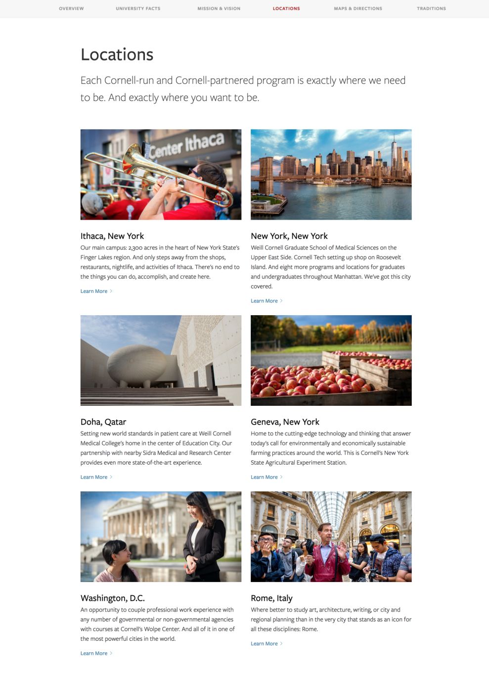 Cornell University Website Design Analysis | DesignRush