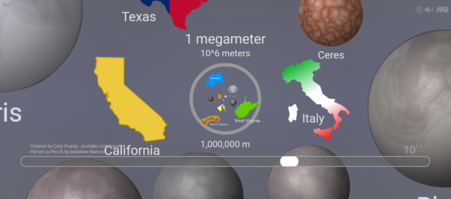 The Scale of the Universe 2 Interactive Infographic