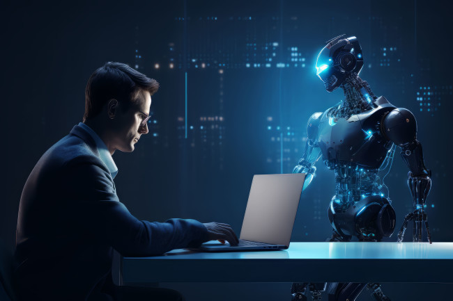 An accountant uses AI to conduct keyword research